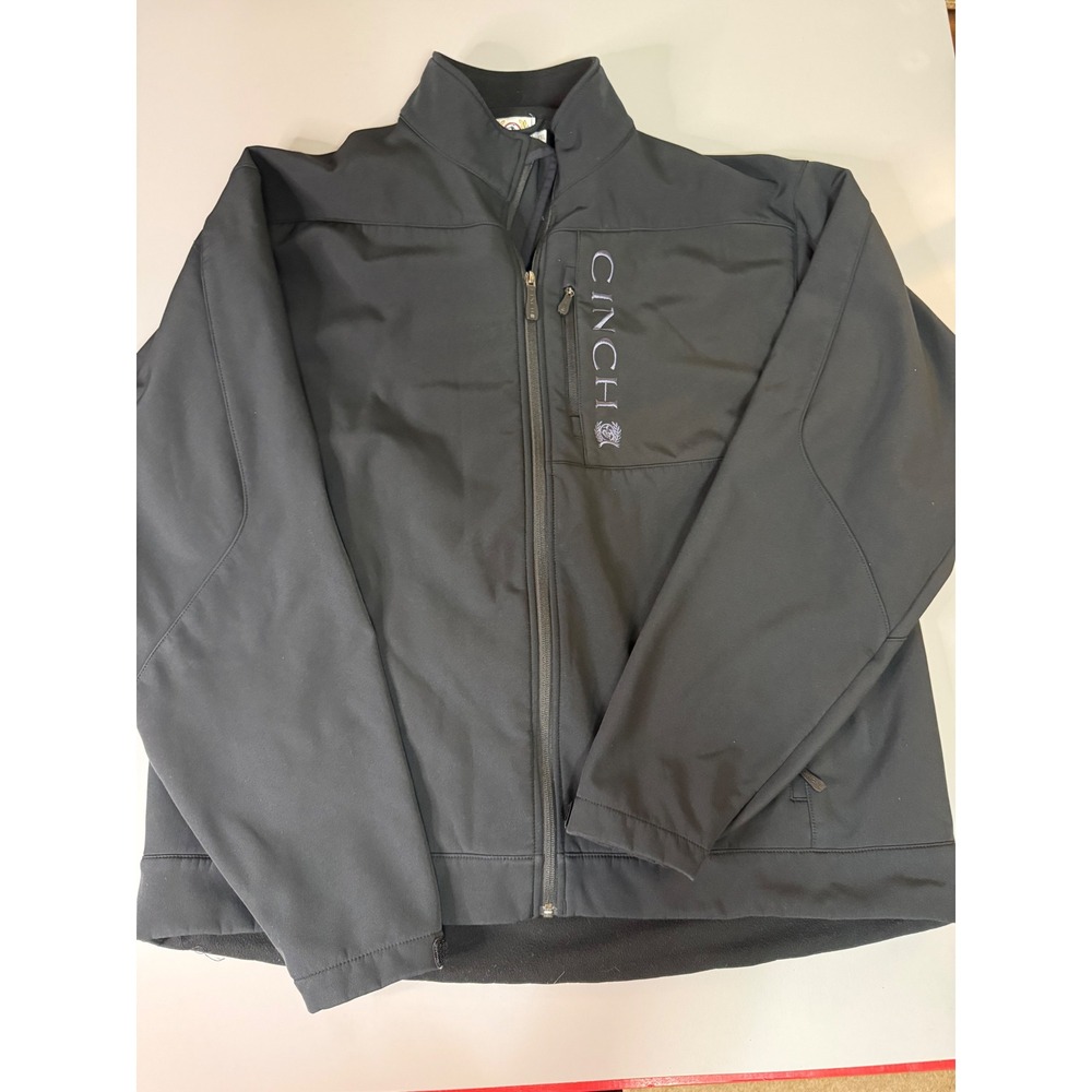 Cinch Mens Black Softshell Bonded Fleece Lined Jacket MWJ1009000 XXL